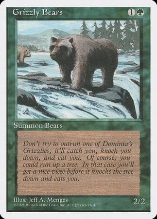 Grizzly Bears [Fourth Edition] MTG Single Magic: The Gathering  | Multizone: Comics And Games