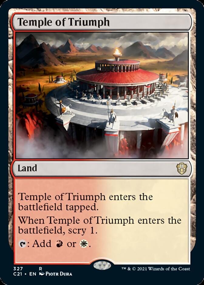 Temple of Triumph [Commander 2021] MTG Single Magic: The Gathering  | Multizone: Comics And Games