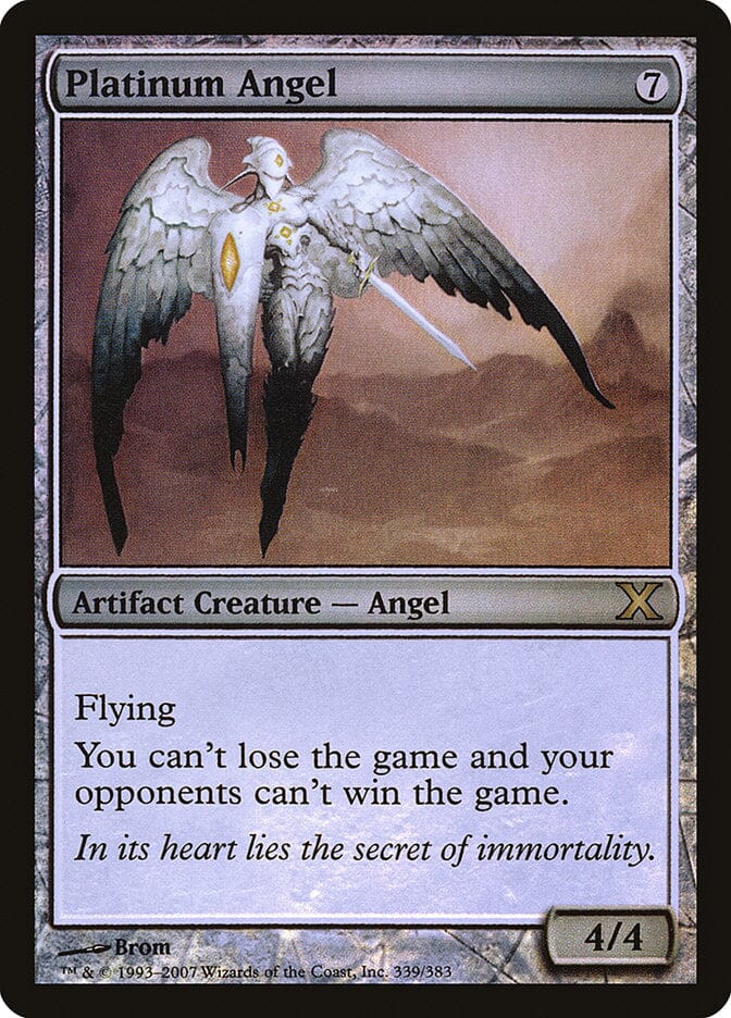 Platinum Angel (Premium Foil) [Tenth Edition] MTG Single Magic: The Gathering  | Multizone: Comics And Games