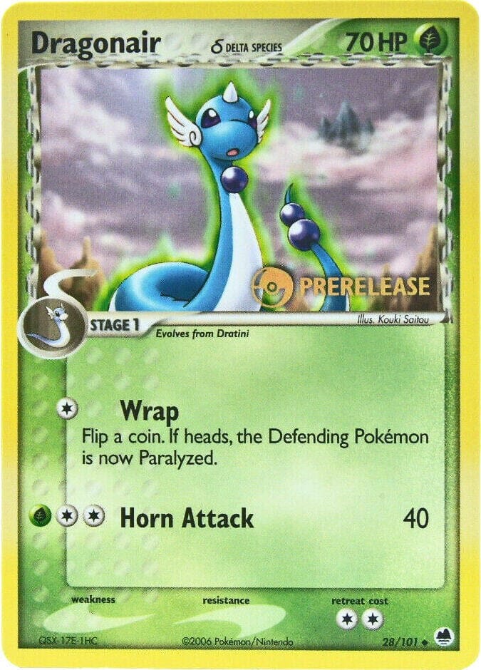 Dragonair (28/101) (Prerelease) [EX: Dragon Frontiers] Pokemon Single Pokémon  | Multizone: Comics And Games