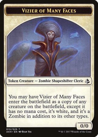Vizier of Many Faces Token [Amonkhet Tokens] MTG Single Magic: The Gathering  | Multizone: Comics And Games