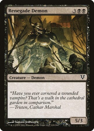 Renegade Demon [Avacyn Restored] MTG Single Magic: The Gathering  | Multizone: Comics And Games