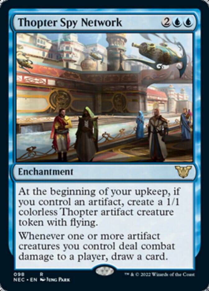 Thopter Spy Network [Kamigawa: Neon Dynasty Commander] MTG Single Magic: The Gathering  | Multizone: Comics And Games