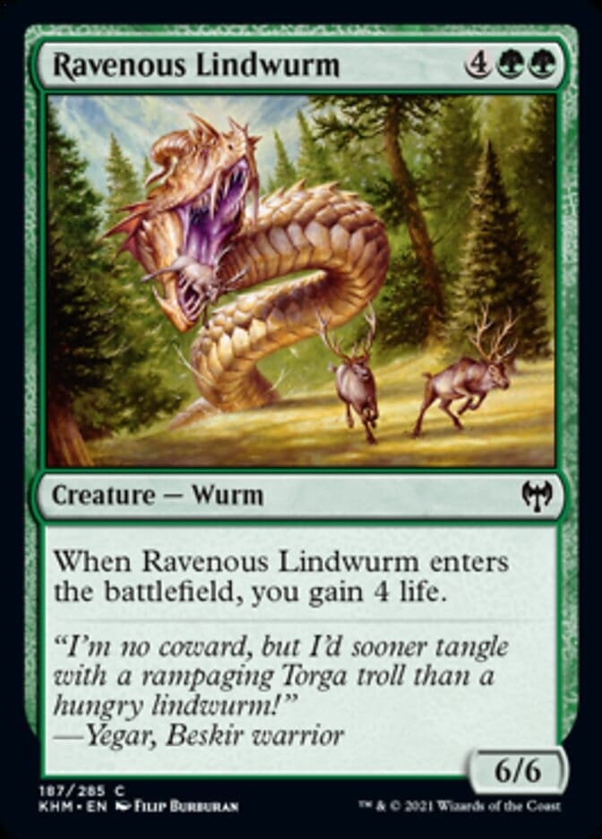 Ravenous Lindwurm [Kaldheim] MTG Single Magic: The Gathering  | Multizone: Comics And Games