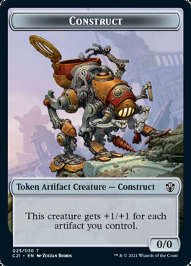 Copy // Construct Token (030) [Commander 2021 Tokens] MTG Single Magic: The Gathering  | Multizone: Comics And Games