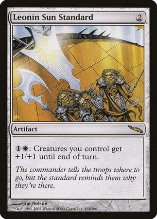 Leonin Sun Standard [Mirrodin] MTG Single Magic: The Gathering  | Multizone: Comics And Games