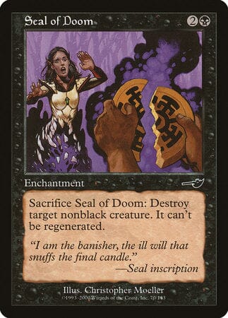 Seal of Doom [Nemesis] MTG Single Magic: The Gathering  | Multizone: Comics And Games