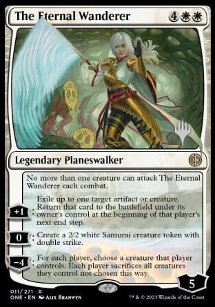 The Eternal Wanderer (Promo Pack) [Phyrexia: All Will Be One Promos] MTG Single Magic: The Gathering  | Multizone: Comics And Games