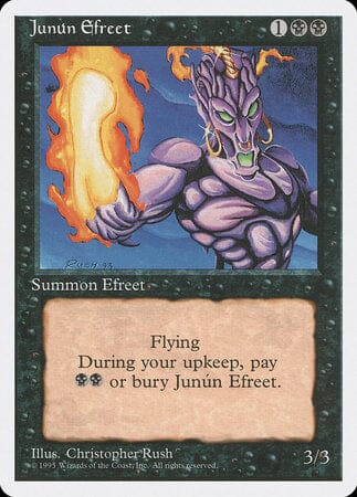 Junun Efreet [Fourth Edition] MTG Single Magic: The Gathering  | Multizone: Comics And Games