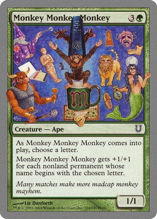 Monkey Monkey Monkey [Unhinged] MTG Single Magic: The Gathering  | Multizone: Comics And Games