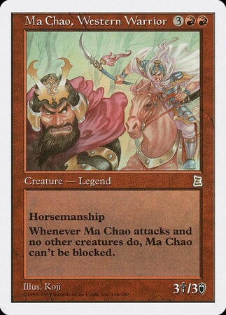Ma Chao, Western Warrior [Portal Three Kingdoms] MTG Single Magic: The Gathering  | Multizone: Comics And Games