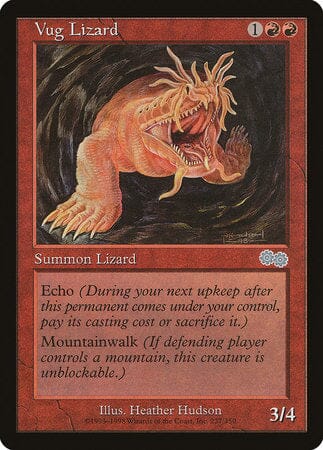 Vug Lizard [Urza's Saga] MTG Single Magic: The Gathering  | Multizone: Comics And Games