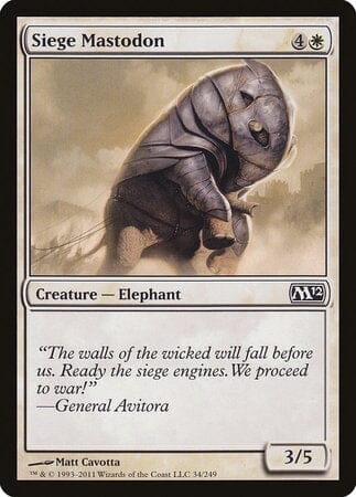 Siege Mastodon [Magic 2012] MTG Single Magic: The Gathering  | Multizone: Comics And Games