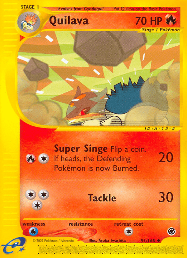 Quilava (91/165) [Expedition: Base Set] Pokemon Single Pokémon  | Multizone: Comics And Games