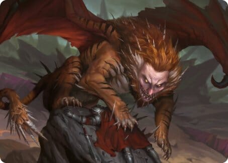Manticore Art Card [Dungeons & Dragons: Adventures in the Forgotten Realms Art Series] MTG Single Magic: The Gathering  | Multizone: Comics And Games
