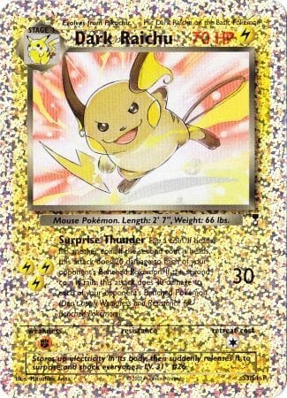 Dark Raichu (S3/S4) [Box Topper] Pokemon Single Pokémon  | Multizone: Comics And Games