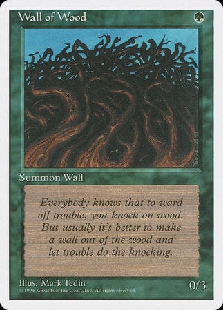 Wall of Wood [Fourth Edition] MTG Single Magic: The Gathering  | Multizone: Comics And Games