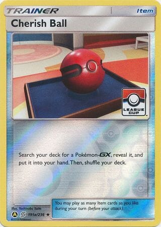 Cherish Ball (191a/236) (League Promo) [Sun & Moon: Unified Minds] Pokemon Single Pokémon  | Multizone: Comics And Games