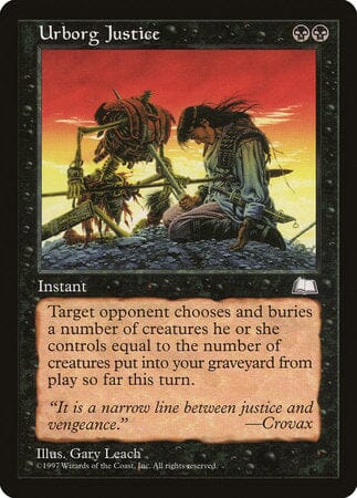 Urborg Justice [Weatherlight] MTG Single Magic: The Gathering  | Multizone: Comics And Games
