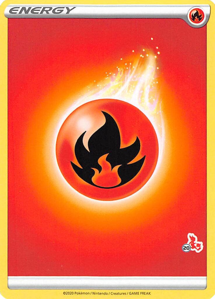 Fire Energy (Cinderace Stamp #20) [Battle Academy 2022] Pokemon Single Pokémon  | Multizone: Comics And Games