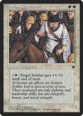 Icatian Lieutenant [Fallen Empires] MTG Single Magic: The Gathering  | Multizone: Comics And Games