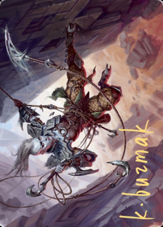 Akiri, Fearless Voyager Art Card (Gold-Stamped Signature) [Zendikar Rising Art Series] MTG Single Magic: The Gathering  | Multizone: Comics And Games