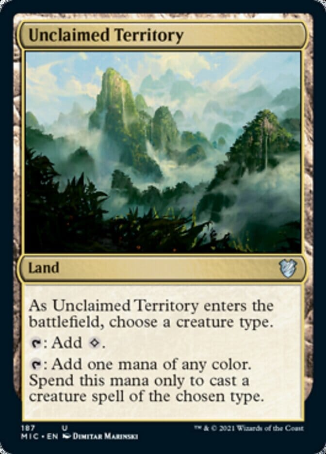 Unclaimed Territory [Innistrad: Midnight Hunt Commander] MTG Single Magic: The Gathering  | Multizone: Comics And Games