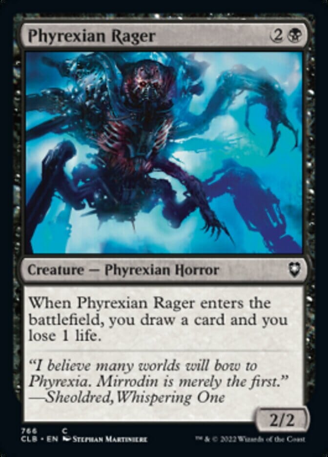 Phyrexian Rager [Commander Legends: Battle for Baldur's Gate] MTG Single Magic: The Gathering  | Multizone: Comics And Games