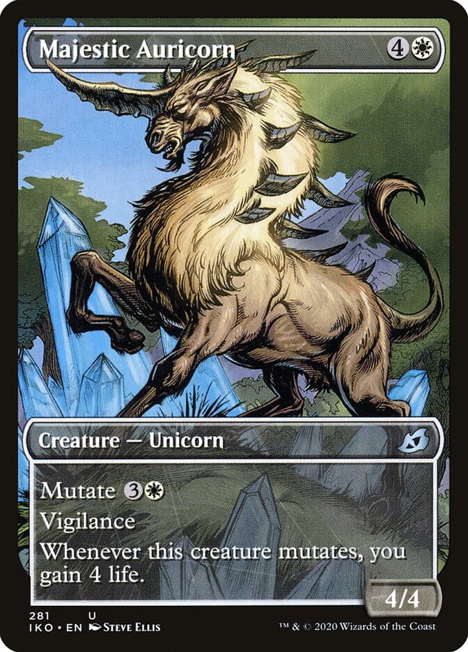 Majestic Auricorn (Showcase) [Ikoria: Lair of Behemoths] MTG Single Magic: The Gathering  | Multizone: Comics And Games