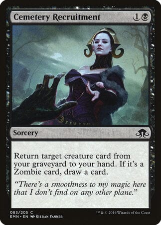 Cemetery Recruitment [Eldritch Moon] MTG Single Magic: The Gathering  | Multizone: Comics And Games