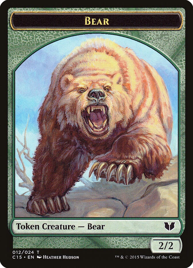 Bear // Spider Double-Sided Token [Commander 2015 Tokens] MTG Single Magic: The Gathering  | Multizone: Comics And Games