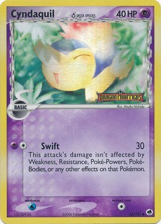 Cyndaquil (45/101) (Delta Species) (Stamped) [EX: Dragon Frontiers] Pokemon Single Pokémon  | Multizone: Comics And Games