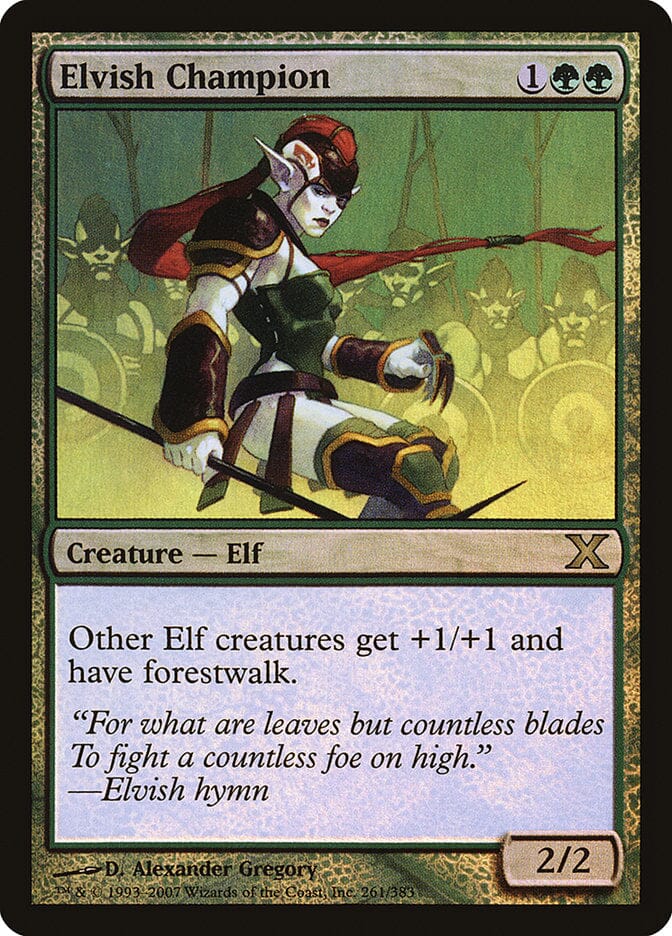 Elvish Champion (Premium Foil) [Tenth Edition] MTG Single Magic: The Gathering  | Multizone: Comics And Games