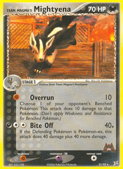 Team Magma's Mightyena (21/95) [EX: Team Magma vs Team Aqua] Pokemon Single Pokémon  | Multizone: Comics And Games