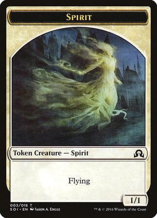 Spirit Token [Shadows over Innistrad Tokens] MTG Single Magic: The Gathering  | Multizone: Comics And Games