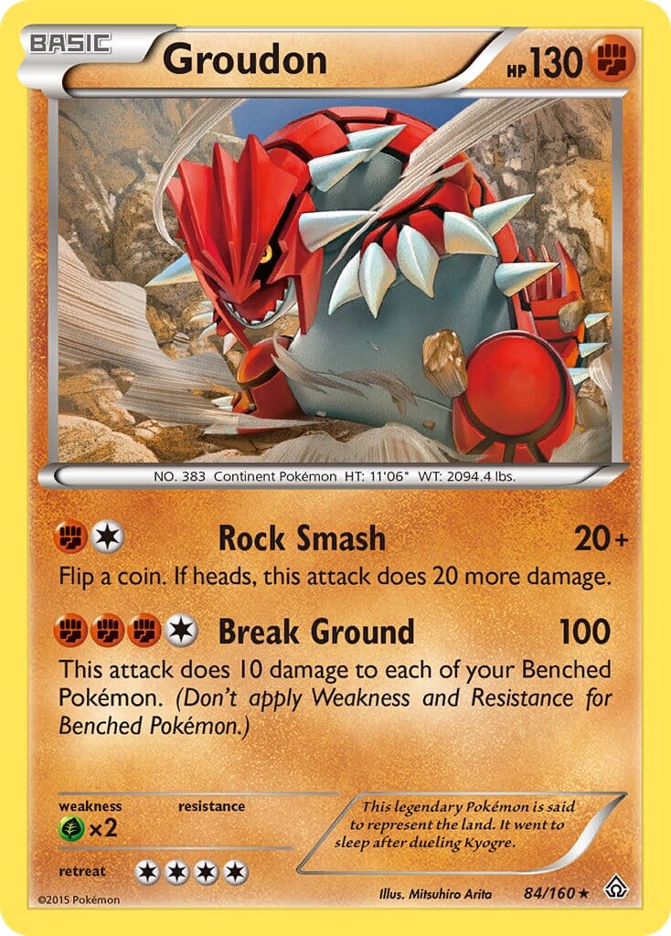 Groudon (84/160) (Theme Deck Exclusive) [XY: Primal Clash] Pokemon Single Pokémon  | Multizone: Comics And Games