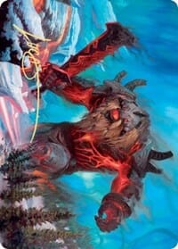 Quakebringer Art Card (Gold-Stamped Signature) [Kaldheim: Art Series] MTG Single Magic: The Gathering  | Multizone: Comics And Games