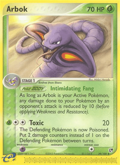 Arbok (29/100) [EX: Sandstorm] Pokemon Single Pokémon  | Multizone: Comics And Games