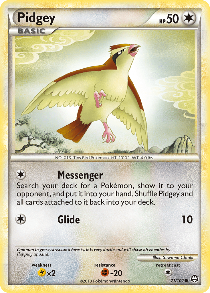 Pidgey (71/102) [HeartGold & SoulSilver: Triumphant] Pokemon Single Pokémon  | Multizone: Comics And Games