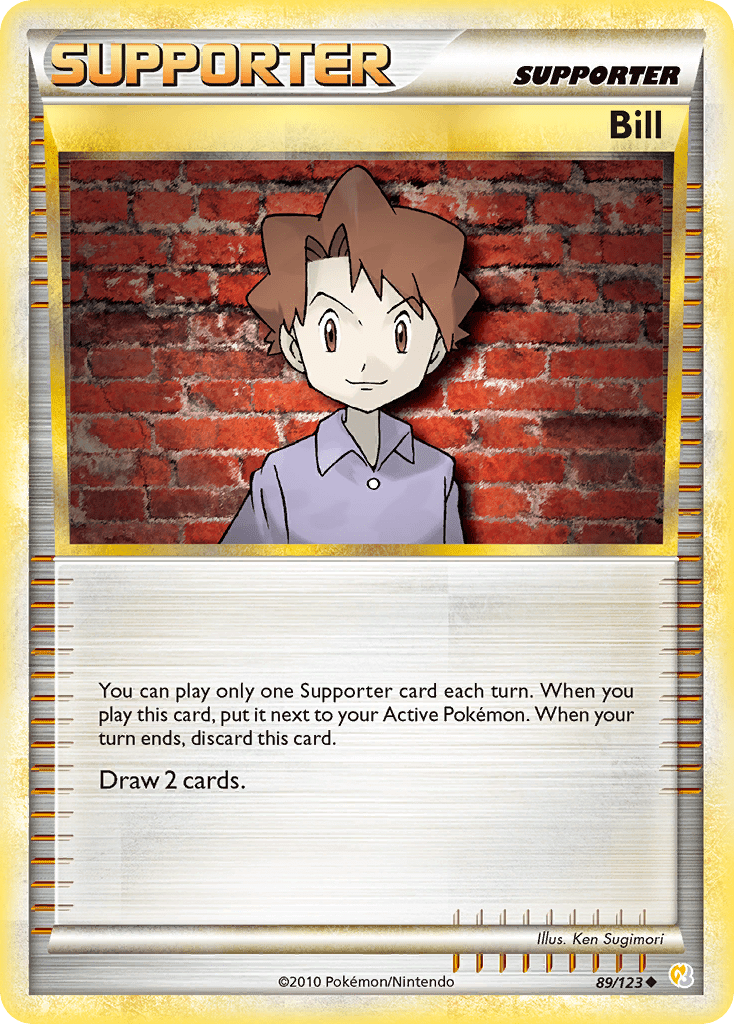 Bill (89/123) [HeartGold & SoulSilver: Base Set] Pokemon Single Pokémon  | Multizone: Comics And Games