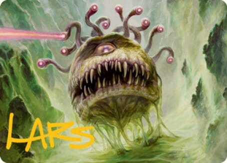 Beholder Art Card (Gold-Stamped Signature) [Dungeons & Dragons: Adventures in the Forgotten Realms Art Series] MTG Single Magic: The Gathering  | Multizone: Comics And Games