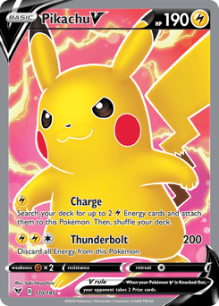 Pikachu V (170/185) [Sword & Shield: Vivid Voltage] Pokemon Single Pokémon  | Multizone: Comics And Games