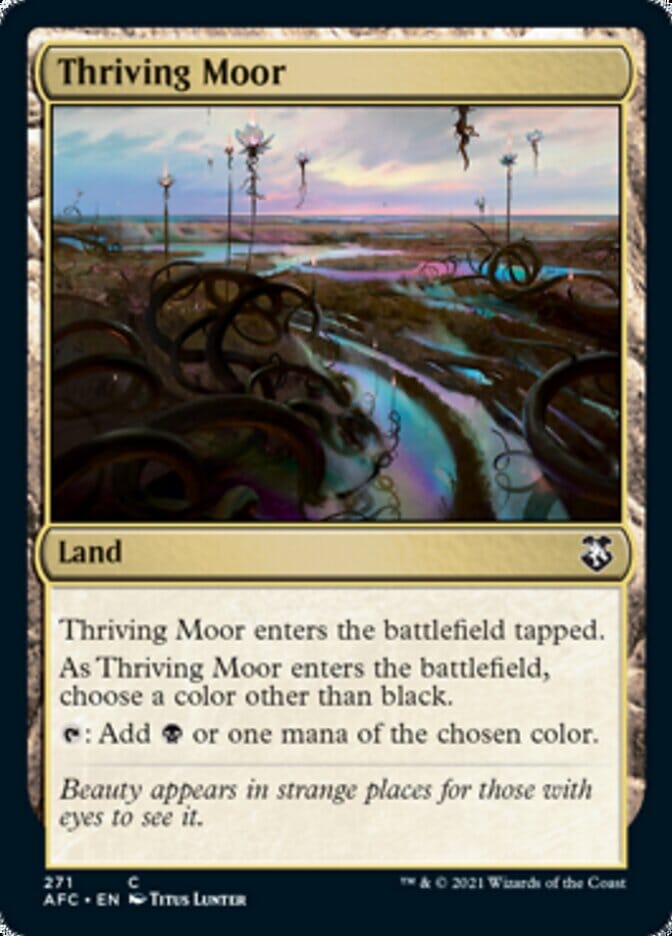 Thriving Moor [Dungeons & Dragons: Adventures in the Forgotten Realms Commander] MTG Single Magic: The Gathering  | Multizone: Comics And Games