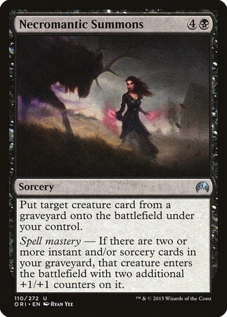 Necromantic Summons [Magic Origins] MTG Single Magic: The Gathering  | Multizone: Comics And Games