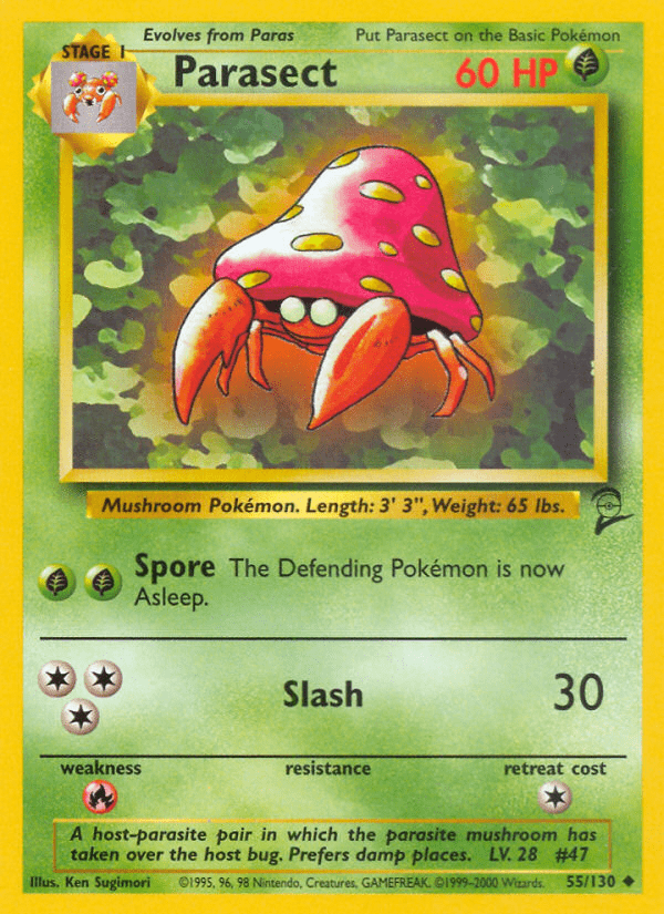 Parasect (55/130) [Base Set 2] Pokemon Single Pokémon  | Multizone: Comics And Games