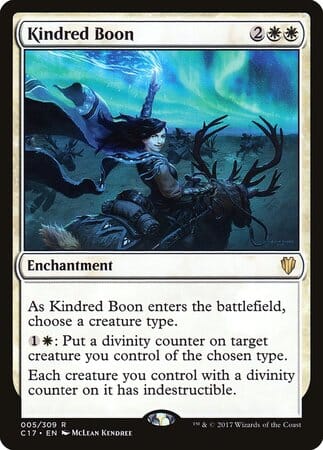 Kindred Boon [Commander 2017] MTG Single Magic: The Gathering  | Multizone: Comics And Games