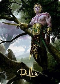 Tyvar Kell Art Card (Gold-Stamped Signature) [Kaldheim: Art Series] MTG Single Magic: The Gathering  | Multizone: Comics And Games