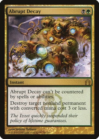 Abrupt Decay [Return to Ravnica] MTG Single Magic: The Gathering  | Multizone: Comics And Games