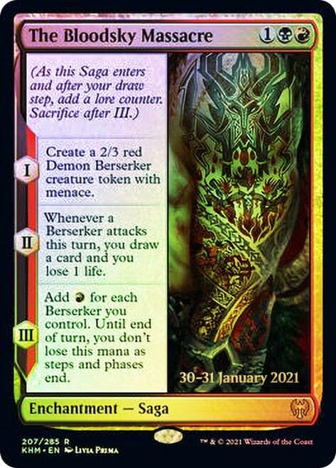 The Bloodsky Massacre [Kaldheim Prerelease Promos] MTG Single Magic: The Gathering  | Multizone: Comics And Games