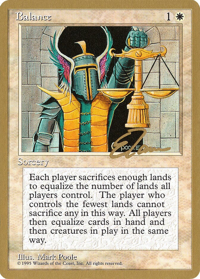 Balance (Eric Tam) [Pro Tour Collector Set] MTG Single Magic: The Gathering  | Multizone: Comics And Games